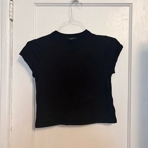Black crop top tshirt size medium